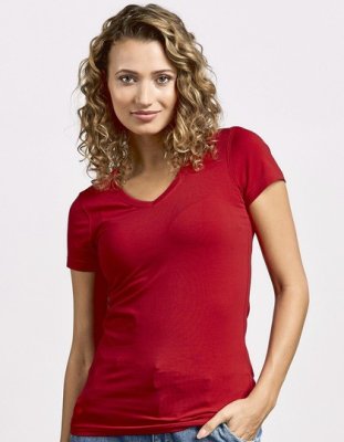 Dames T-shirt Promodoro Slim Fit V-Neck-T